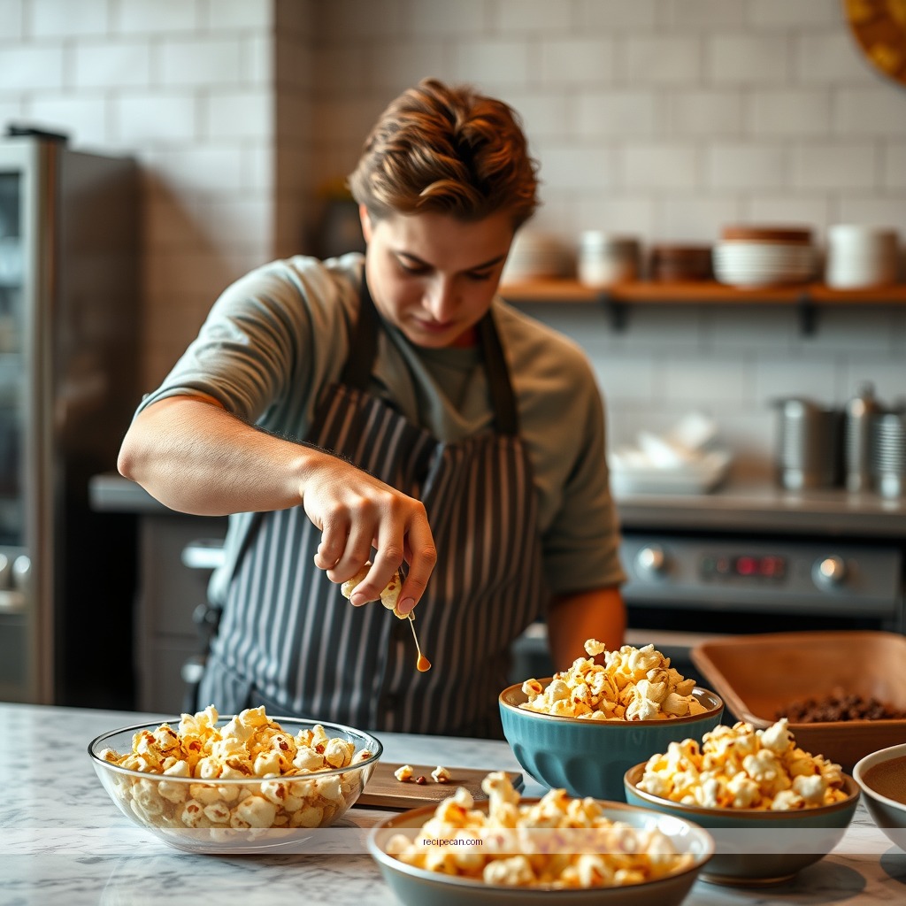 Instructions - easy caramel popcorn recipe