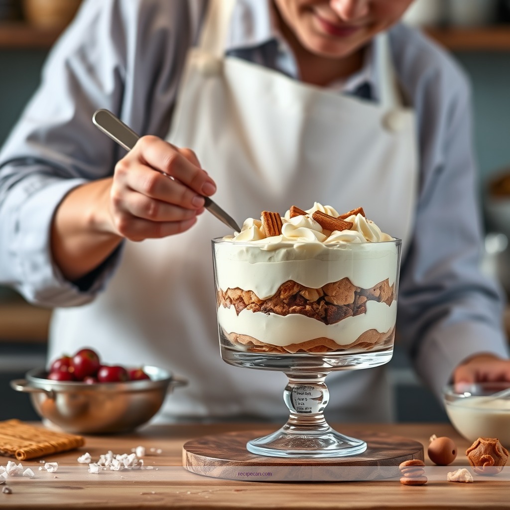 Instructions - biscoff trifle recipe