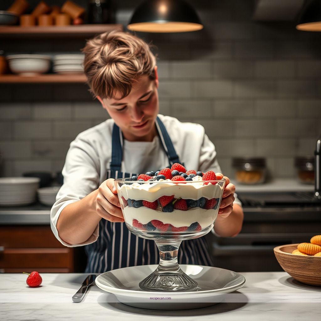 Instructions - red white and blue trifle recipe