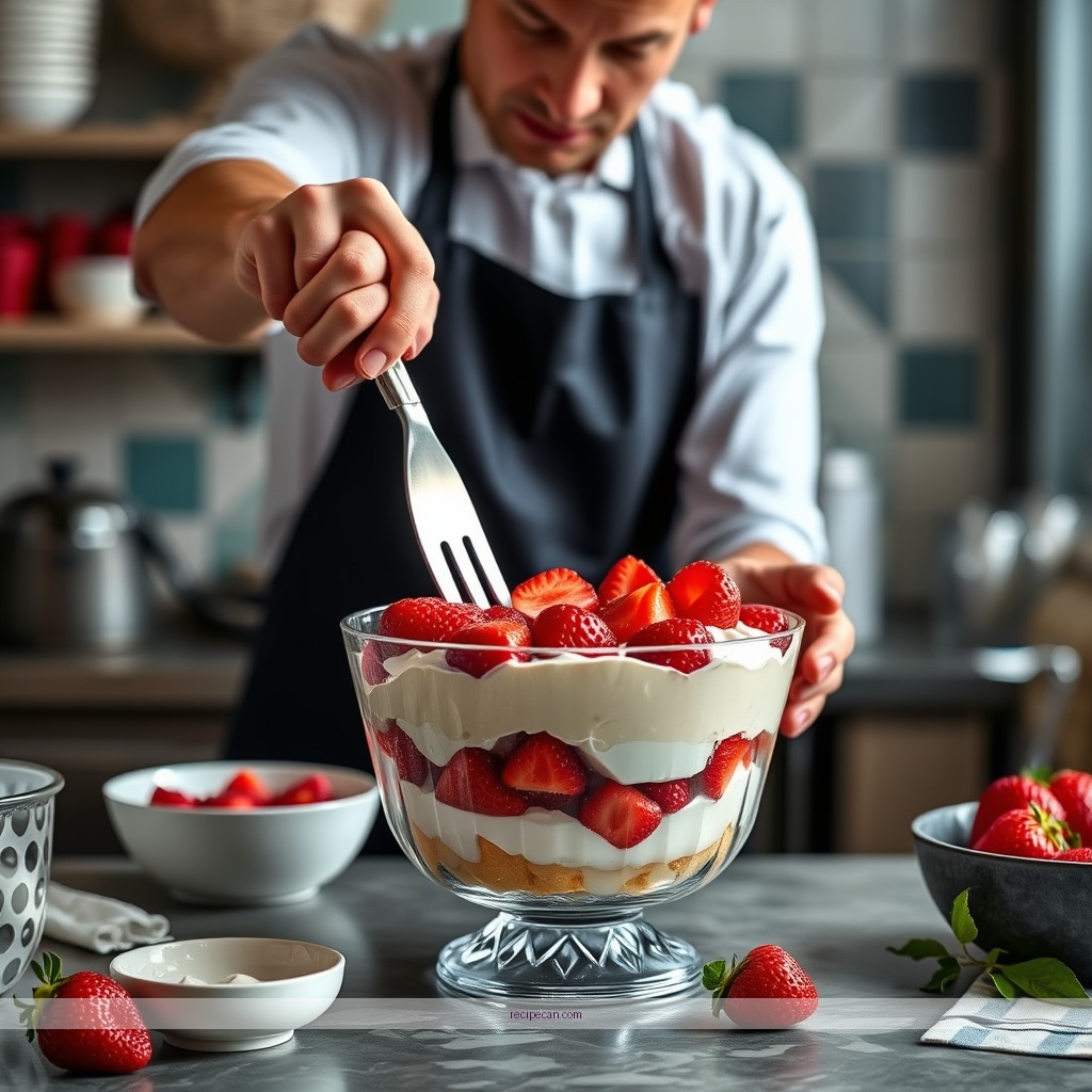 Instructions - strawberry trifle recipe with angel food cake