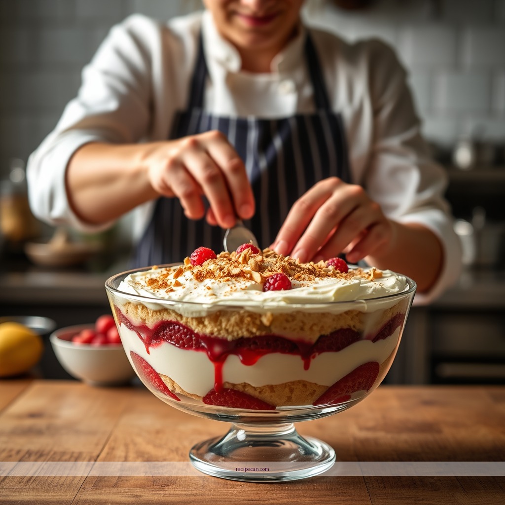 Instructions - trifle recipe using angel food cake