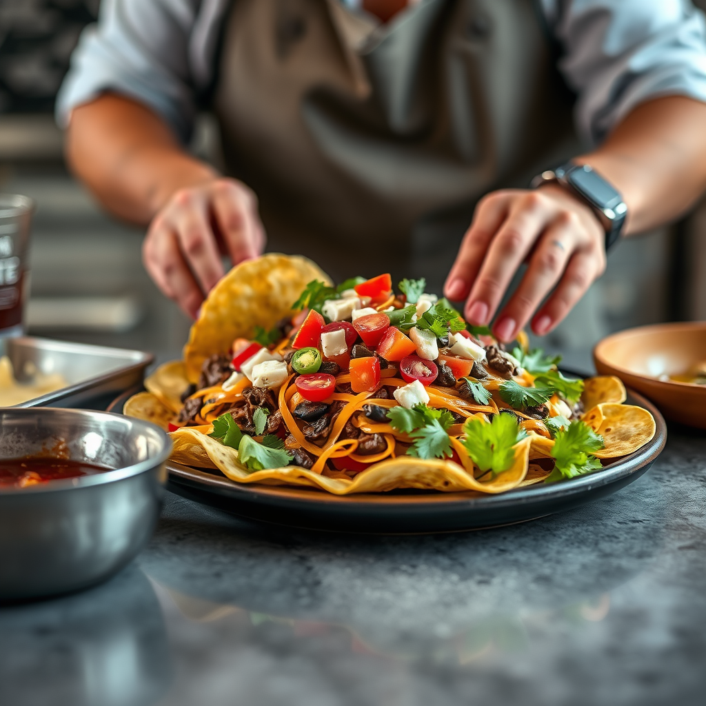 Instructions - basic beef nachos recipe