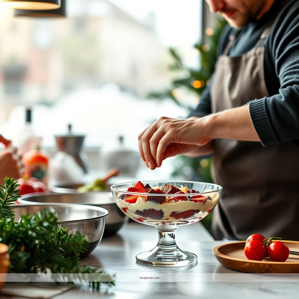 Instructions - easy christmas trifle dessert recipes