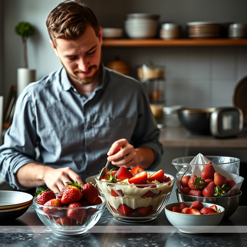 Instructions - recipe for strawberry trifle