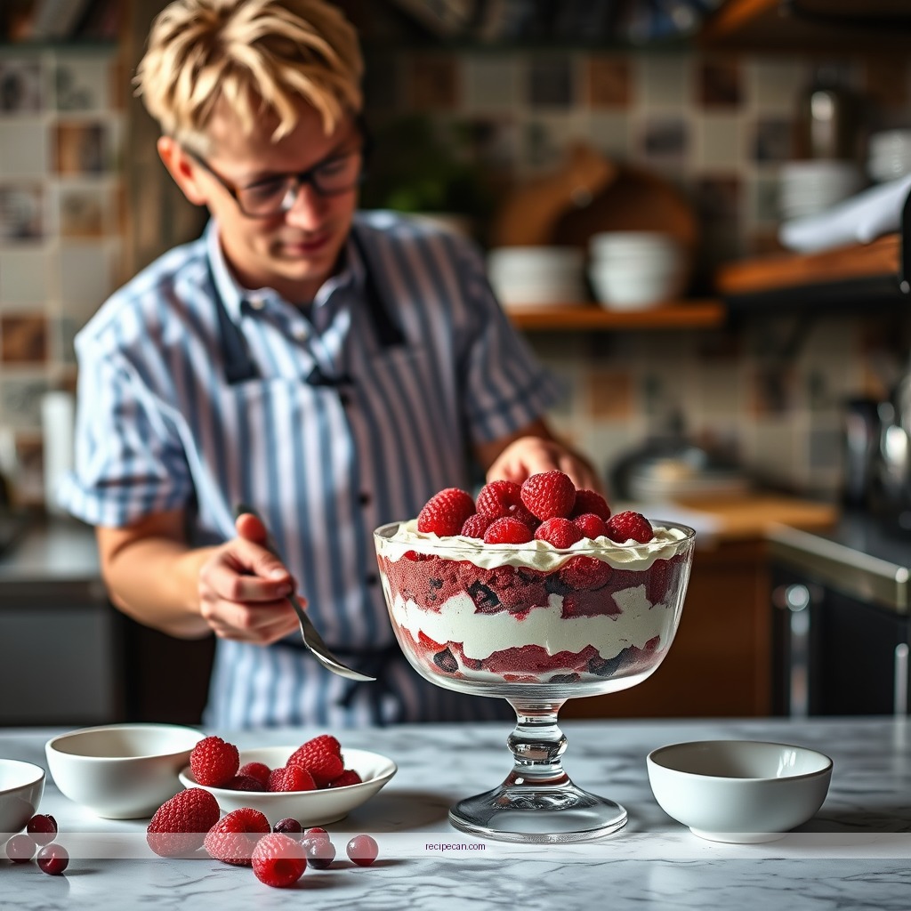 Instructions - red velvet trifle recipe