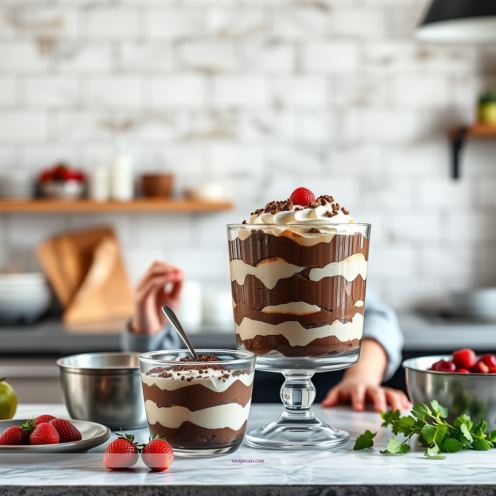 Instructions - simple chocolate trifle recipe