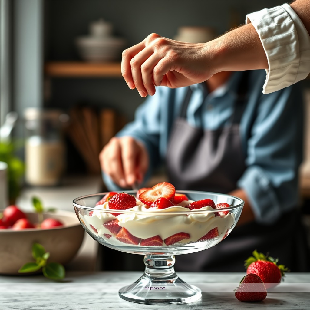Instructions - strawberry cream cheese trifle recipe