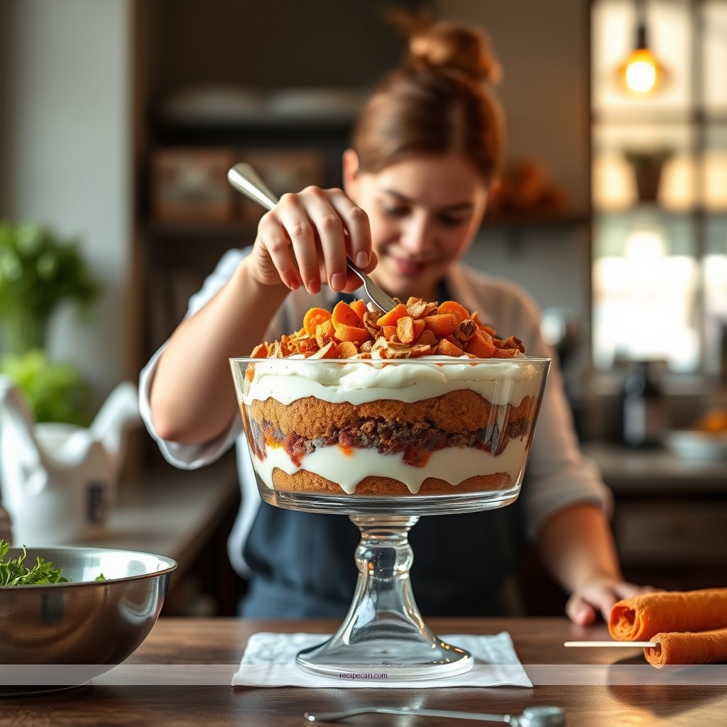 Instructions - carrot cake trifle recipe