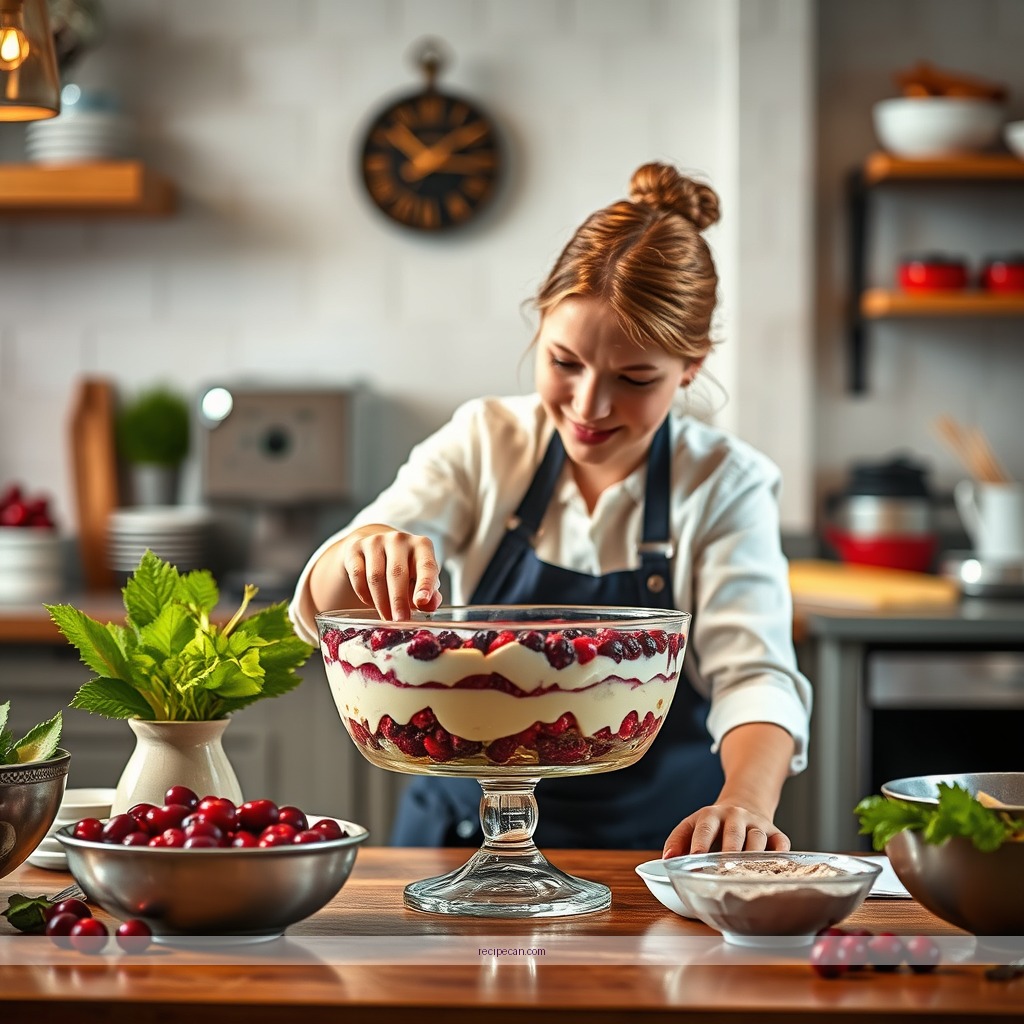 Instructions - cranberry trifle recipe