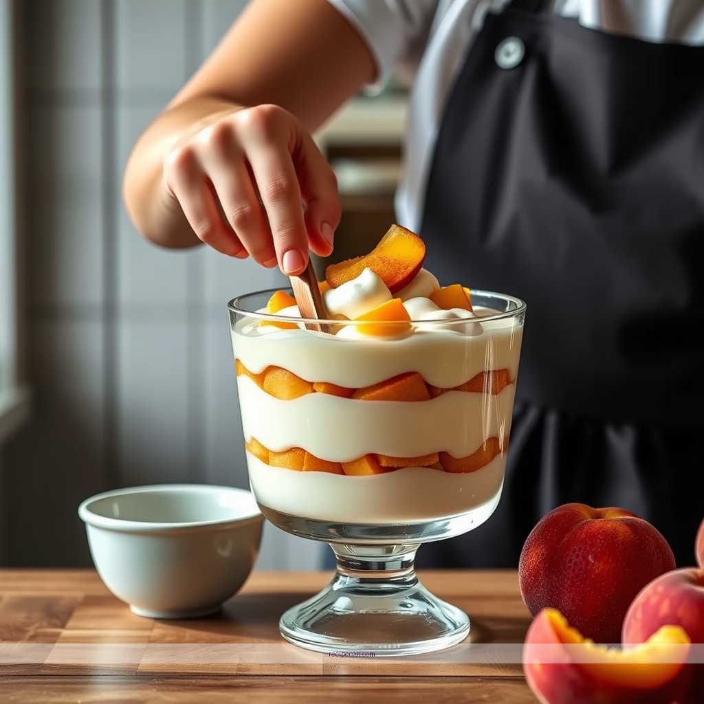 Instructions - peach trifle dessert recipes