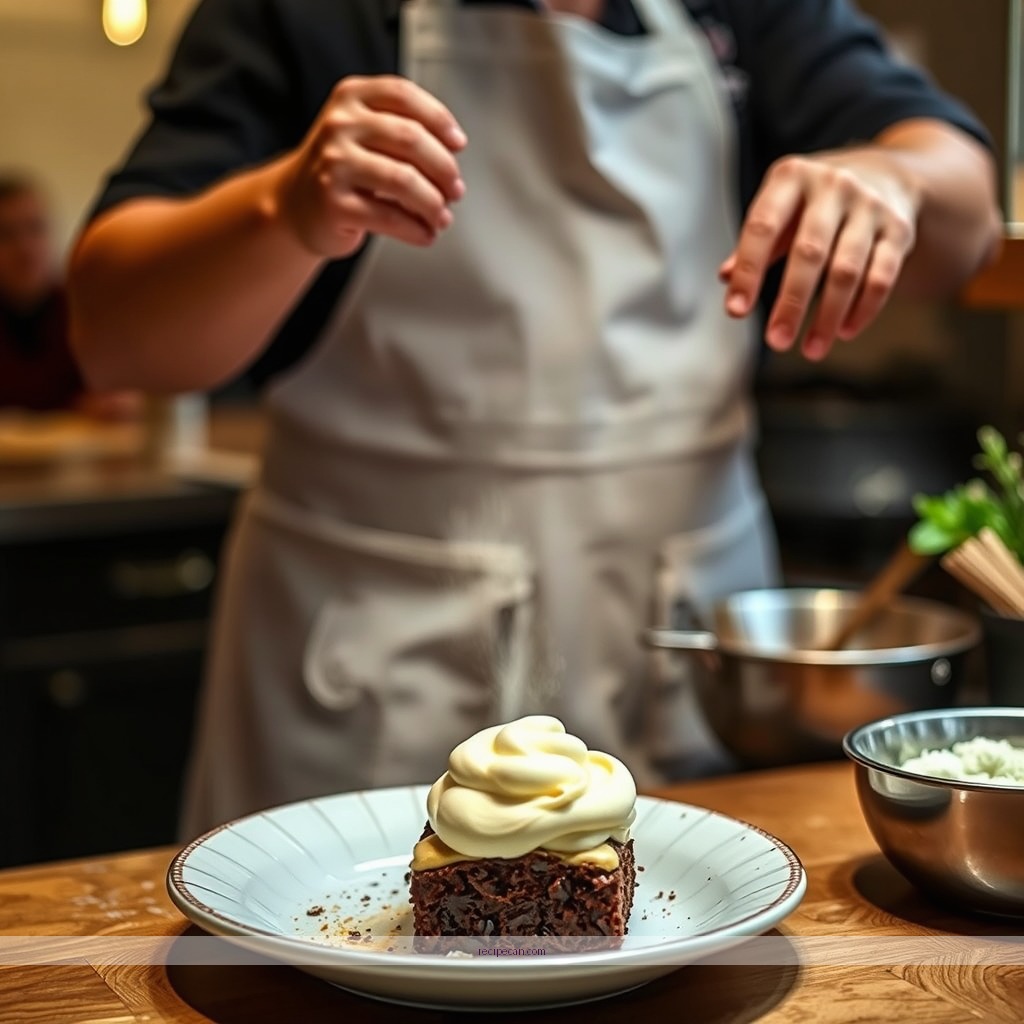 Instructions - recipe brownie trifle