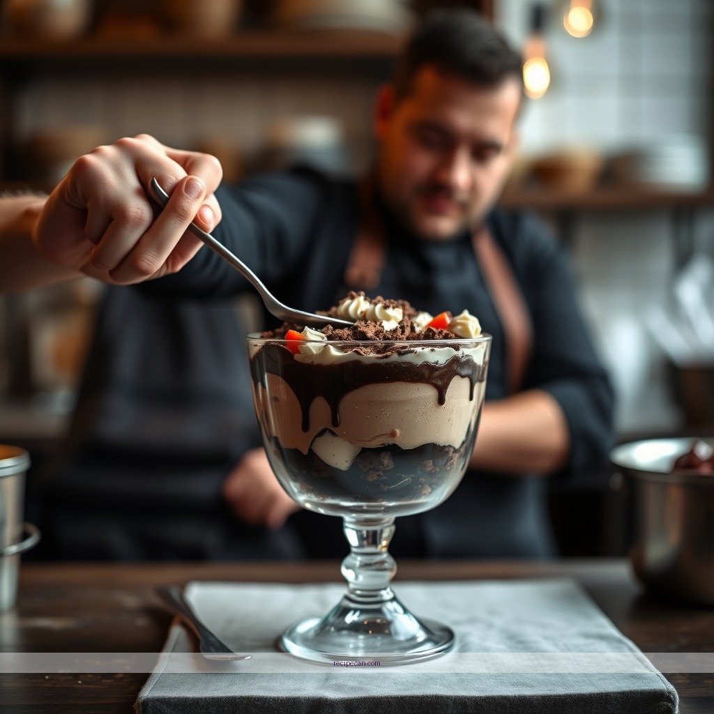 Instructions - recipe death by chocolate trifle