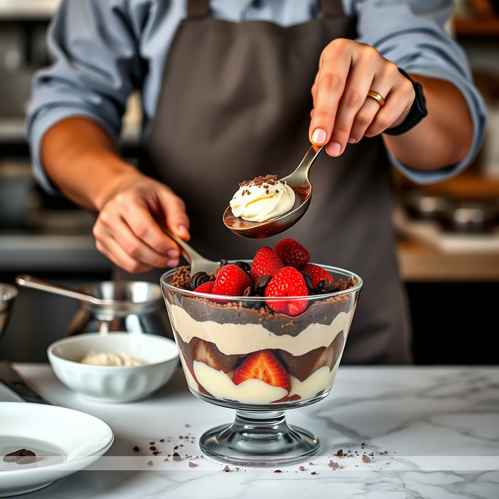 Instructions - recipe for death by chocolate trifle