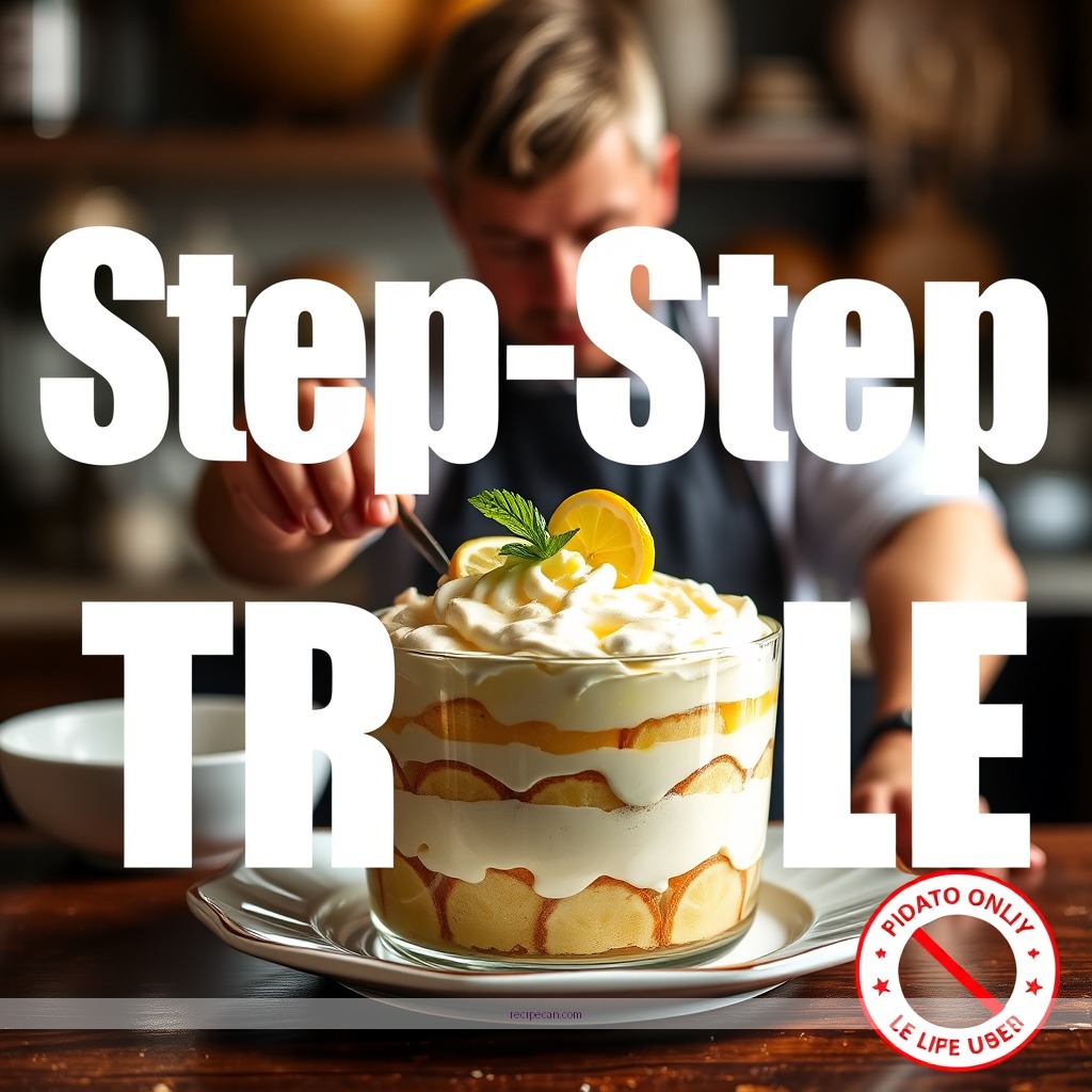 Instructions - recipe lemon trifle