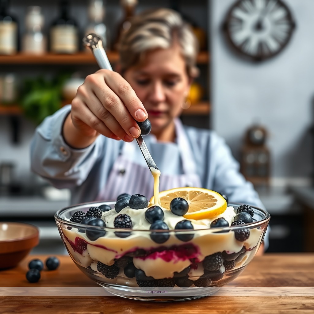Instructions - blueberry lemon trifle recipe