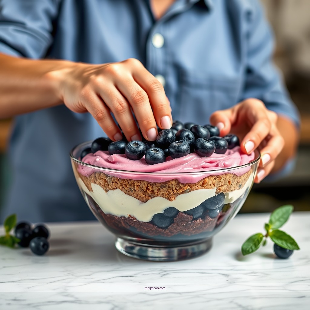 Instructions - blueberry trifle recipe