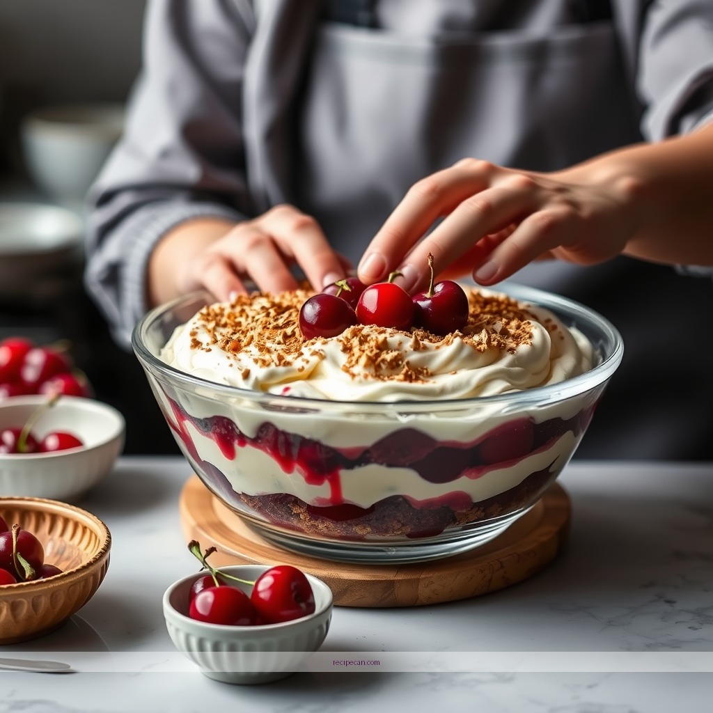 Instructions - cherry trifle recipe