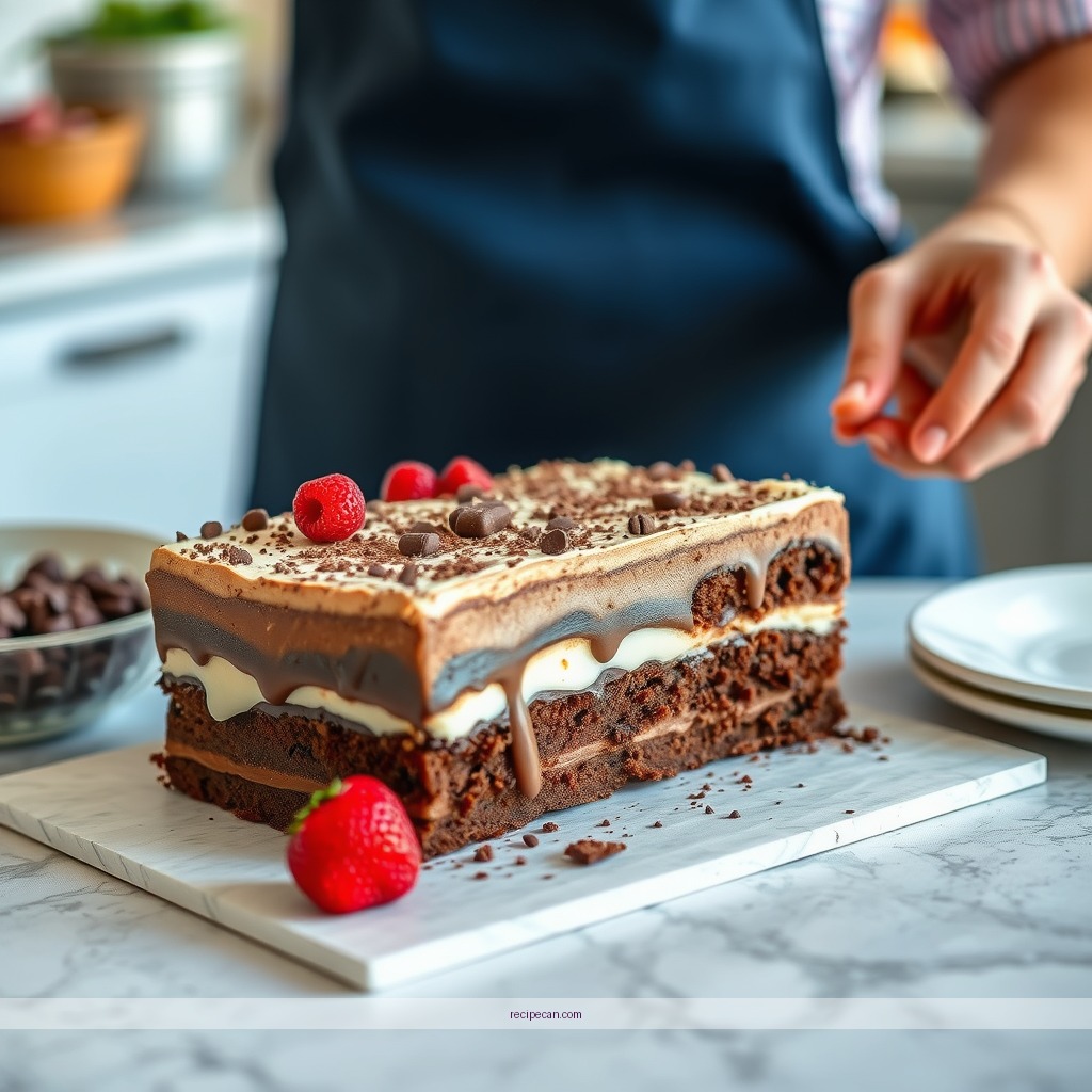 Instructions - chocolate trifle cake recipe