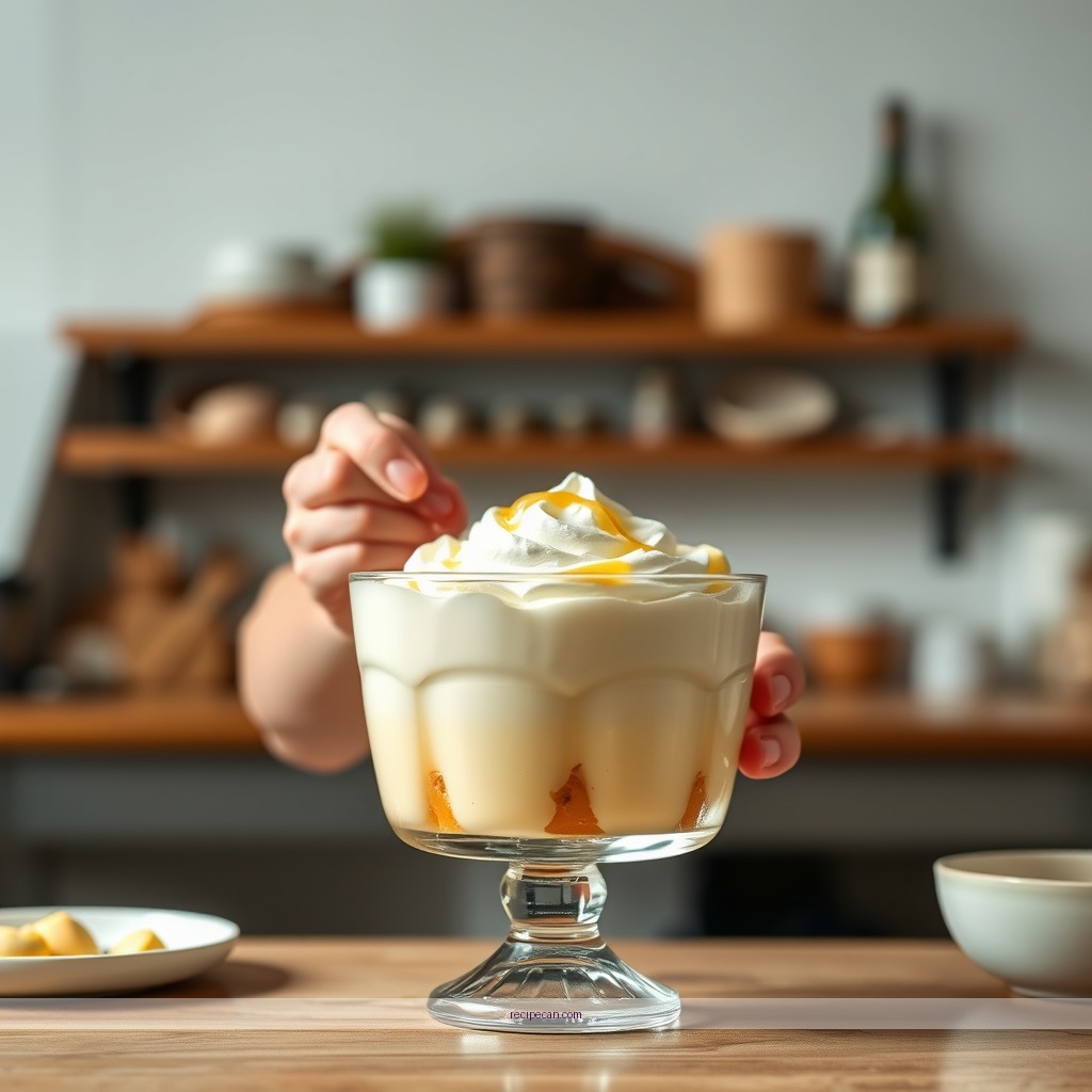 Instructions - custard recipe for trifle