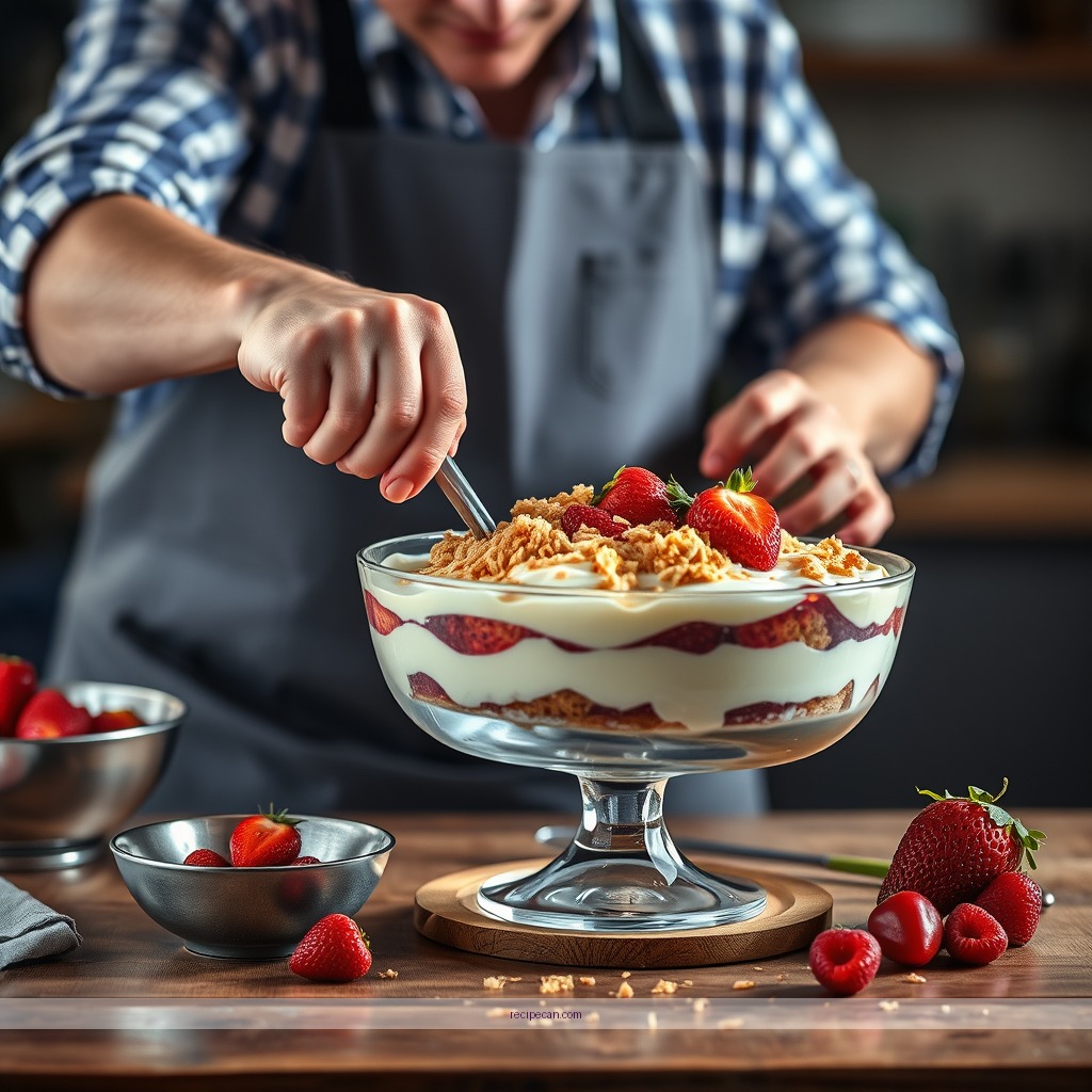 Instructions - fourth july trifle recipe