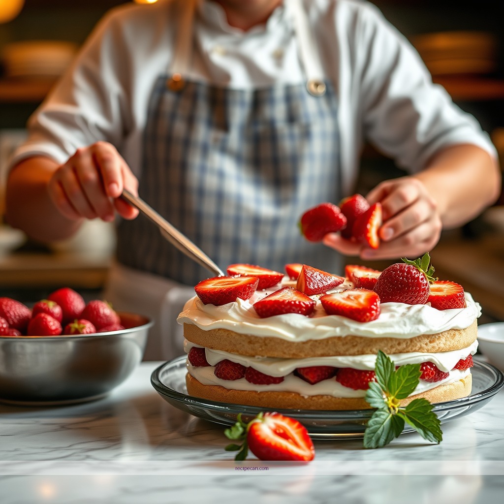 Instructions - recipe for angel food cake and strawberry trifle