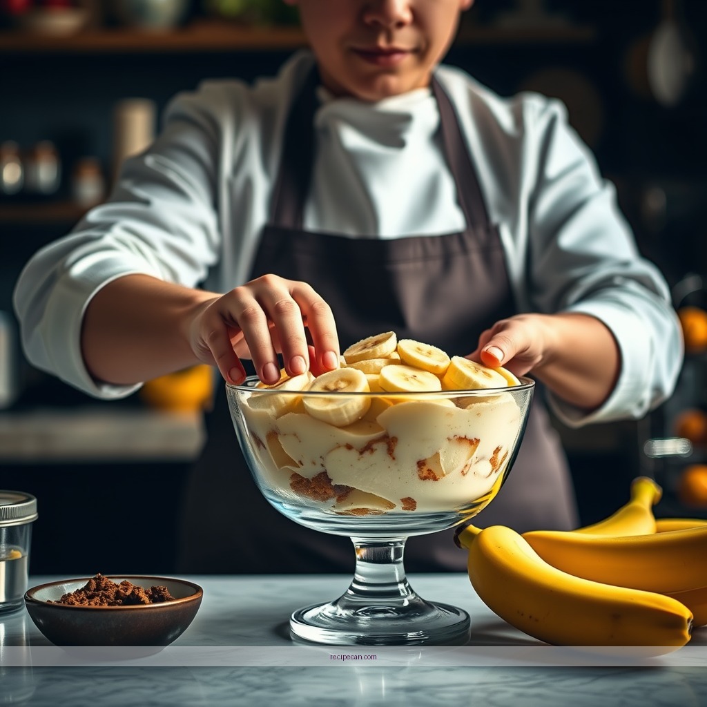 Instructions - recipe for banana trifle