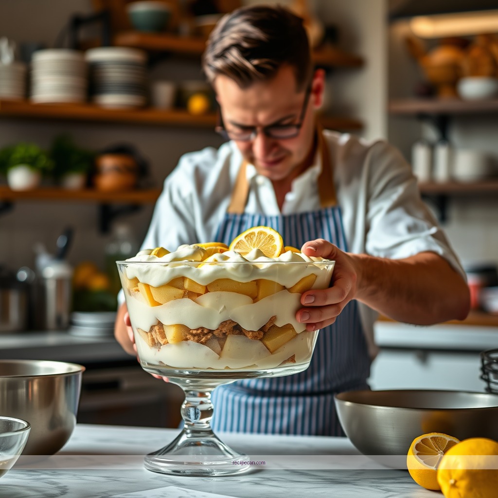 Instructions - recipe for lemon trifle