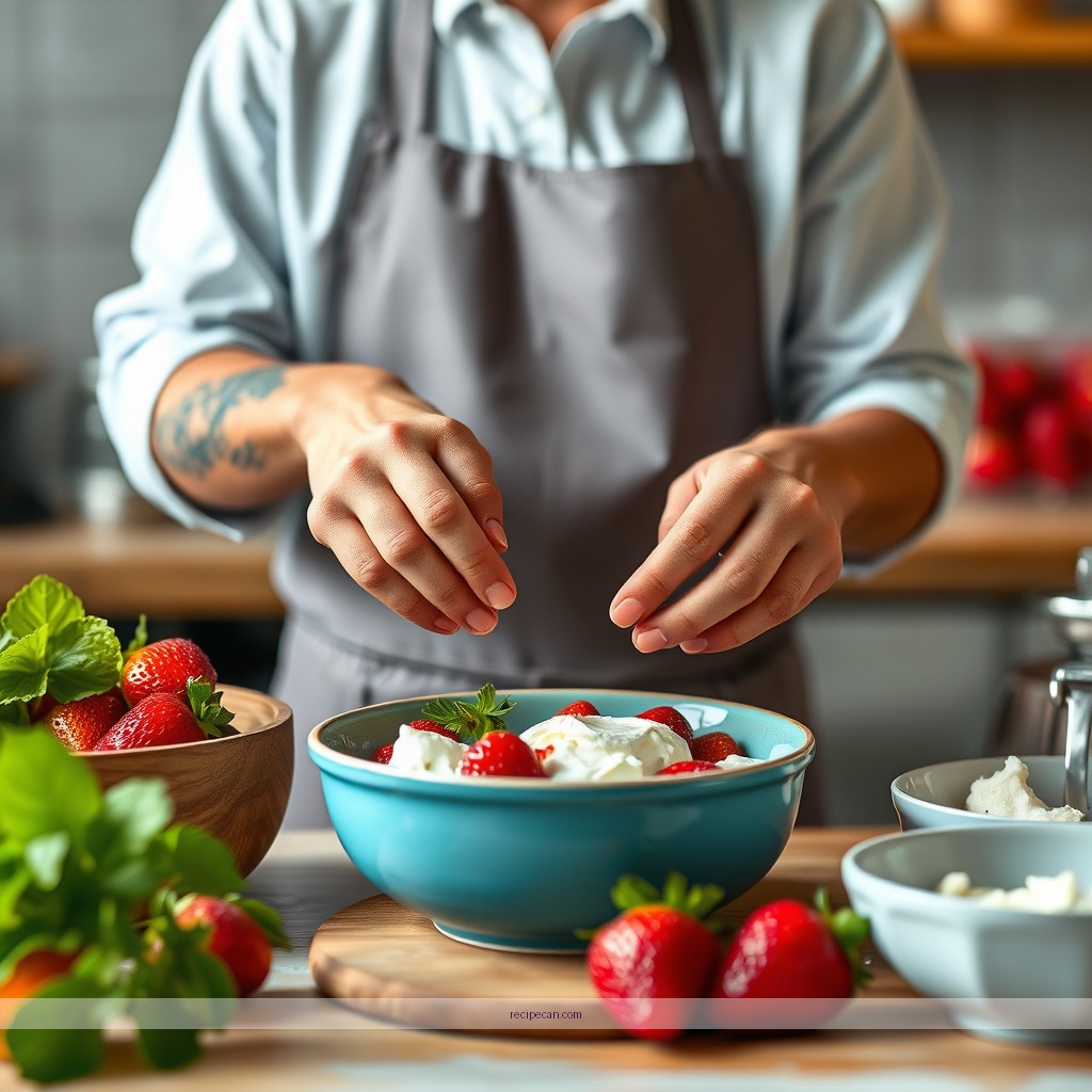 Instructions - recipe for strawberry trifle with cream cheese