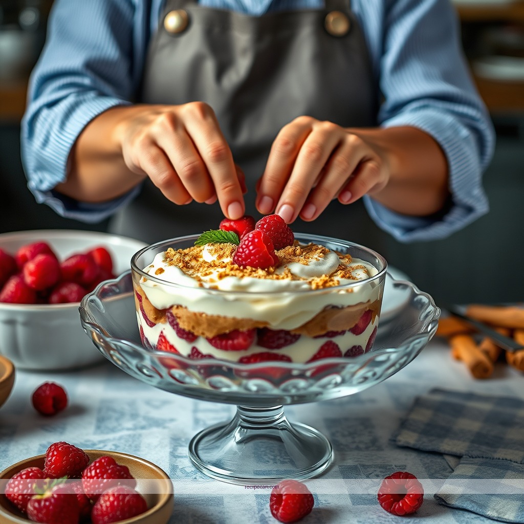 Instructions - recipe raspberry trifle