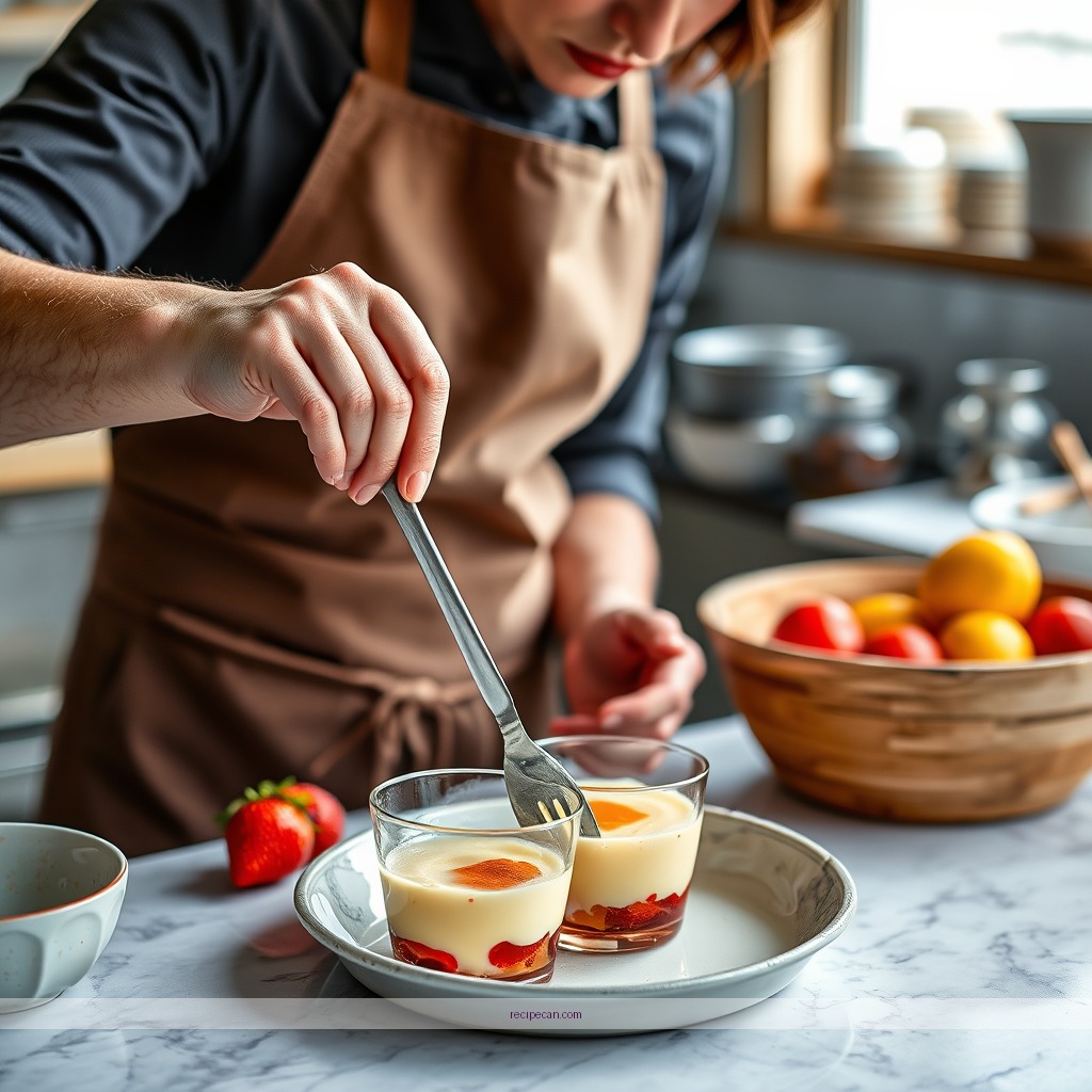 Instructions - recipe trifle jelly custard