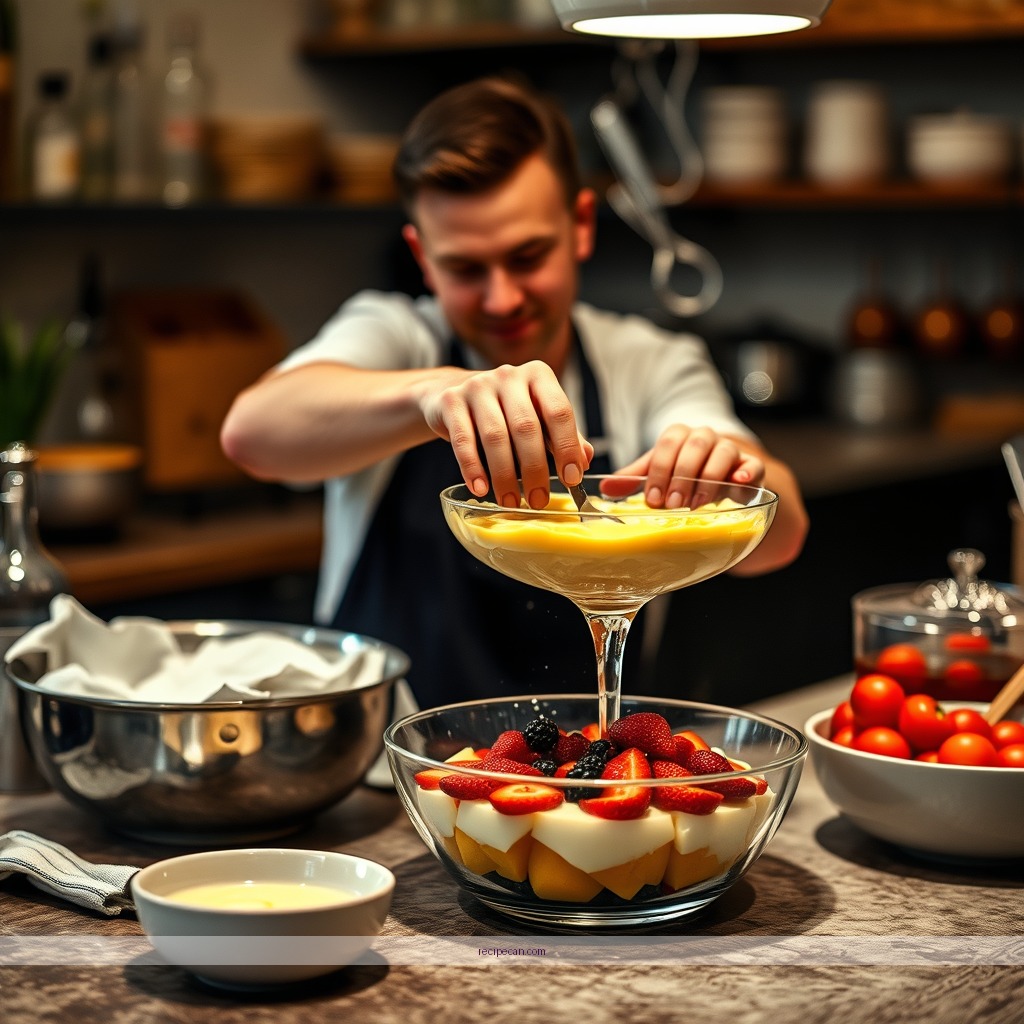 Instructions - simple recipe for trifle