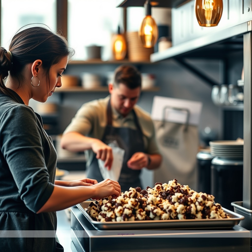 Instructions - chocolate covered popcorn recipe