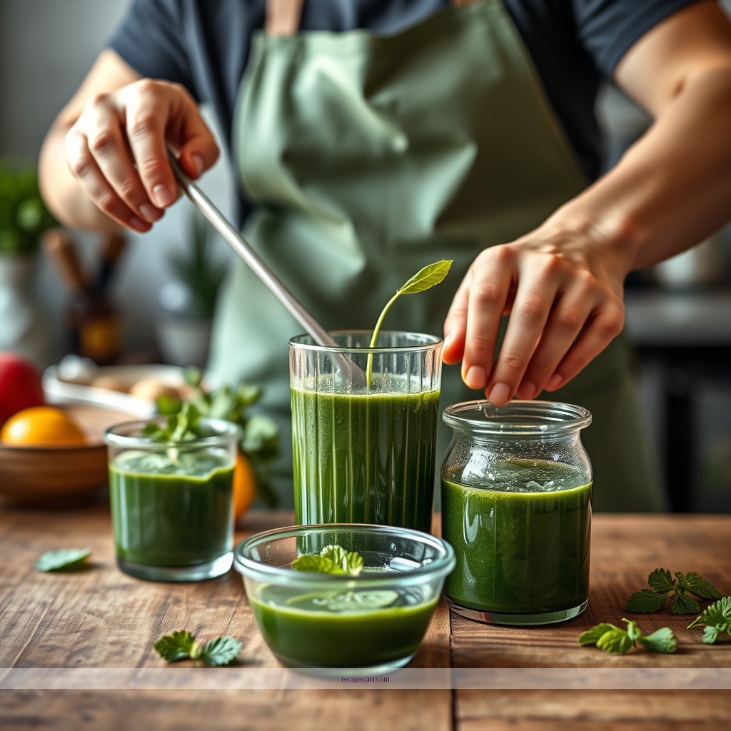 Instructions - green juice recipe