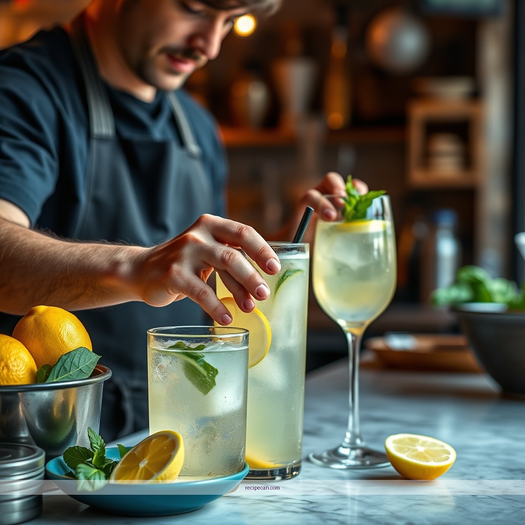 Instructions - lemonade recipe with lemon juice