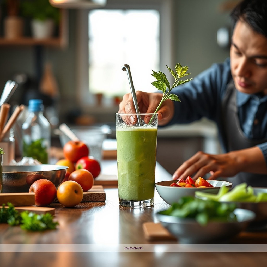 Instructions - celery fruit juice recipe