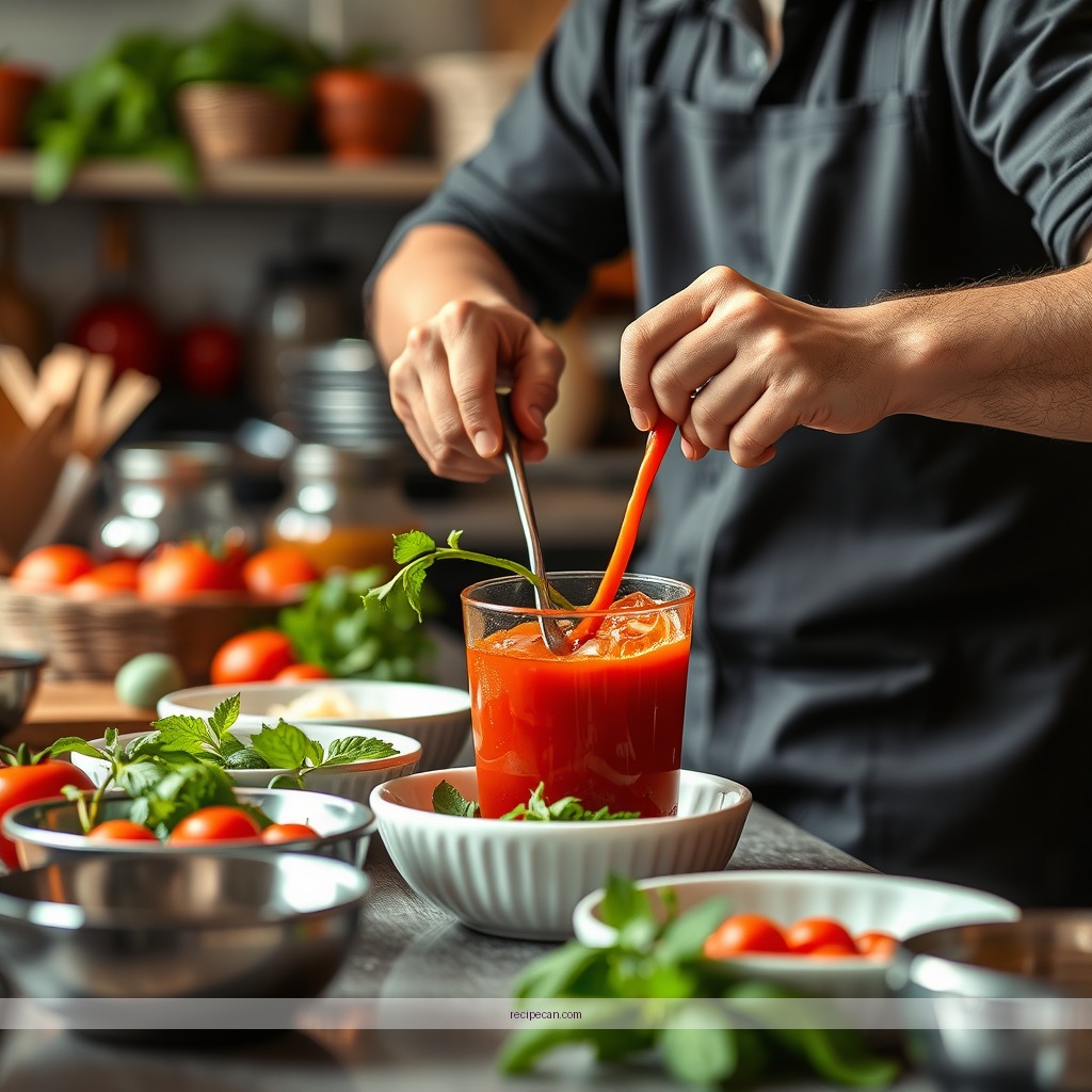 Instructions - tomato juice recipe