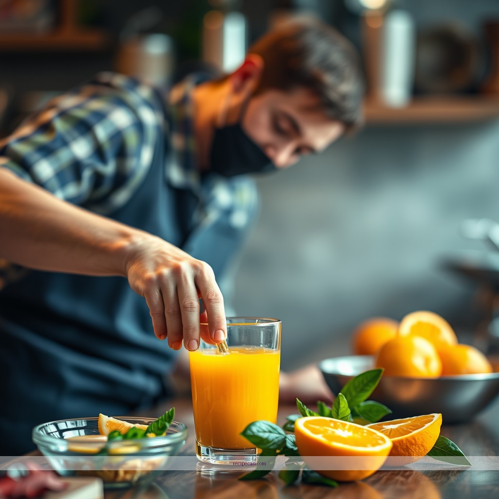 Instructions - orange juice recipe