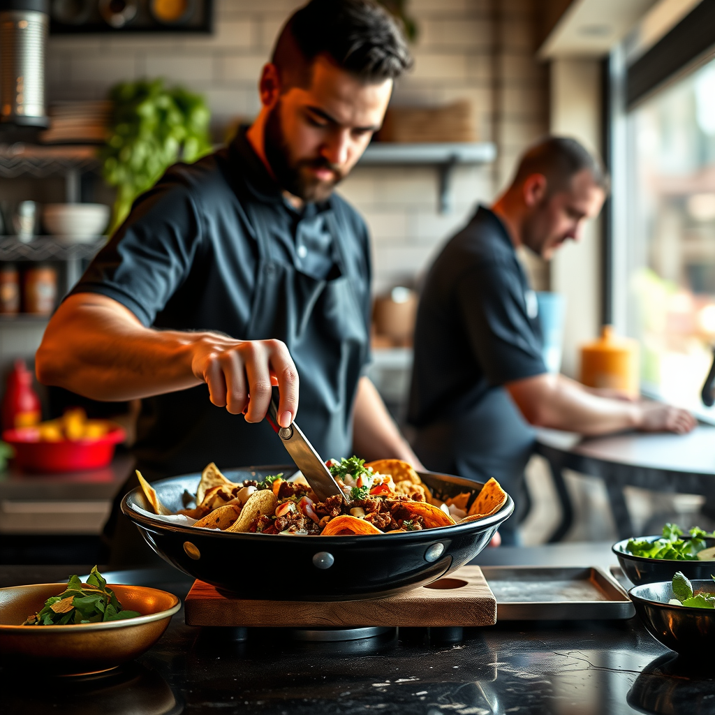 Instructions - recipe for beef nachos