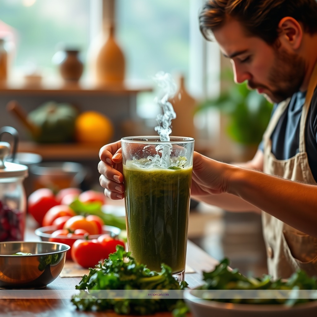 Instructions - kale juice recipe