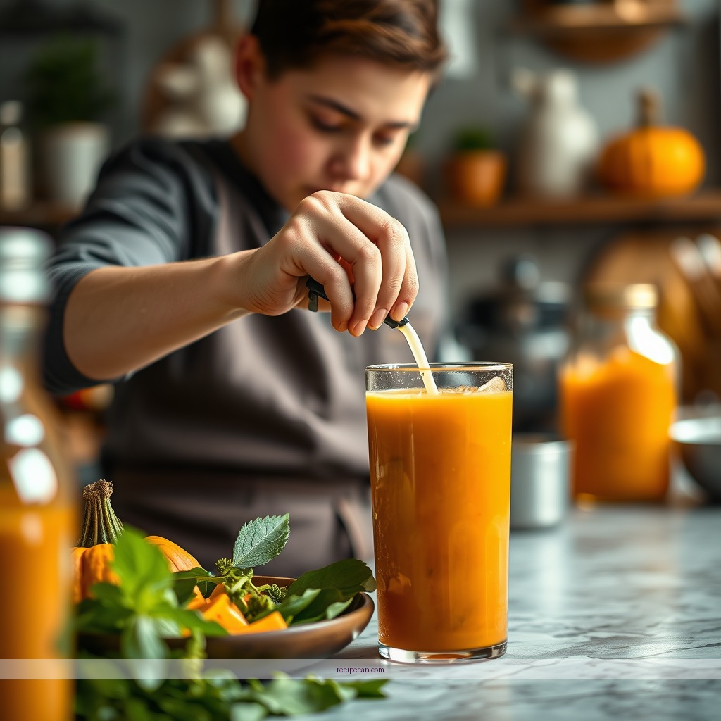 Instructions - pumpkin juice recipe