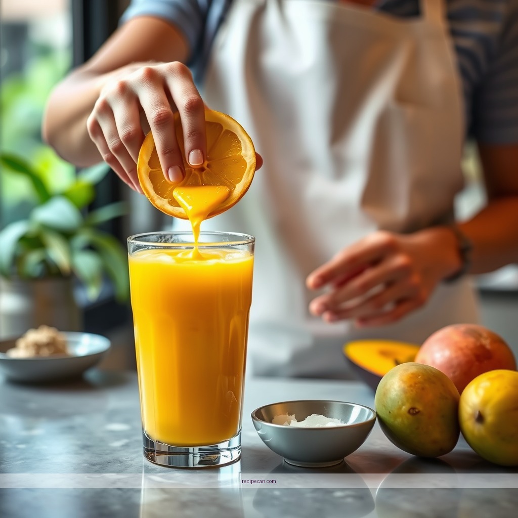 Instructions - mango juice recipe