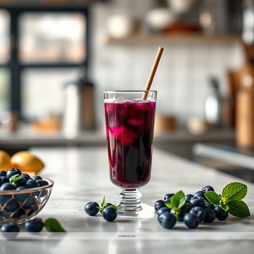 Instructions - blueberry juice recipe