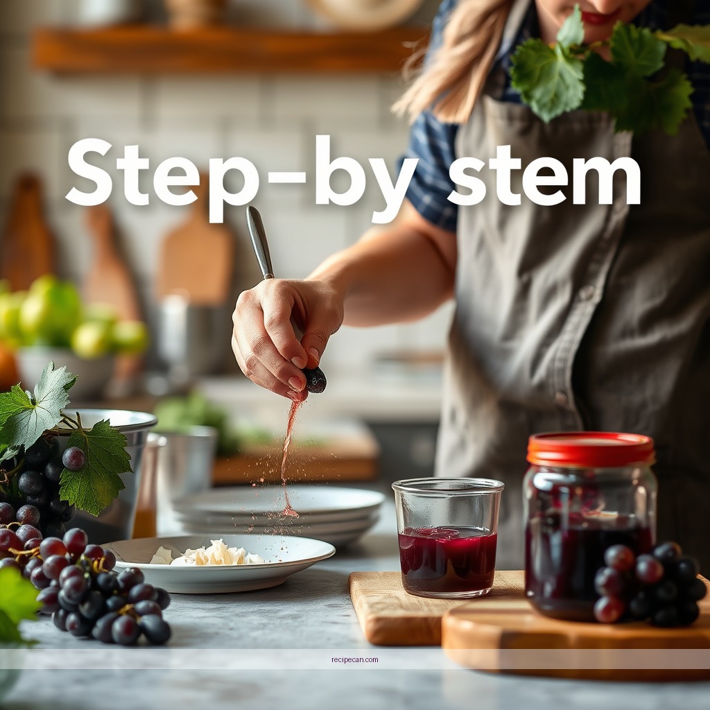 Instructions - grape juice jam recipe