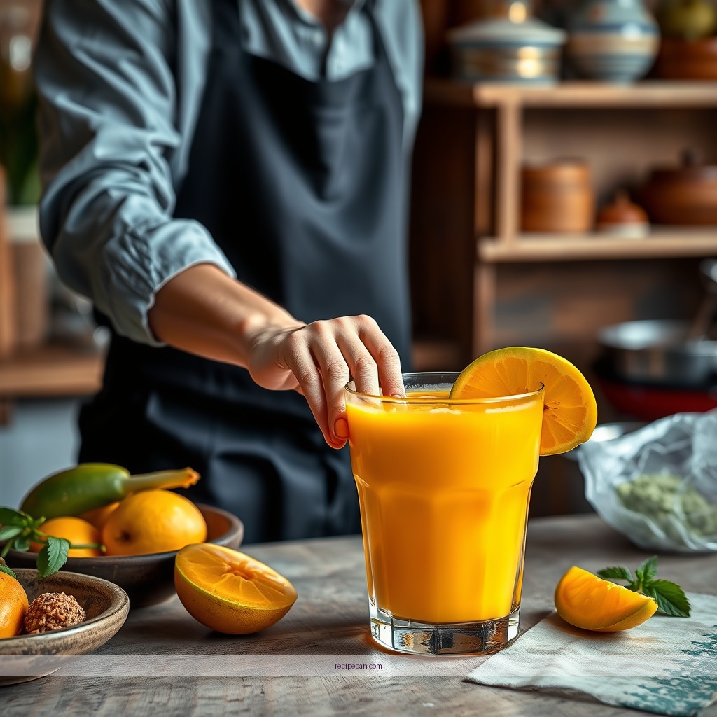 Instructions - mango fruit juice recipe