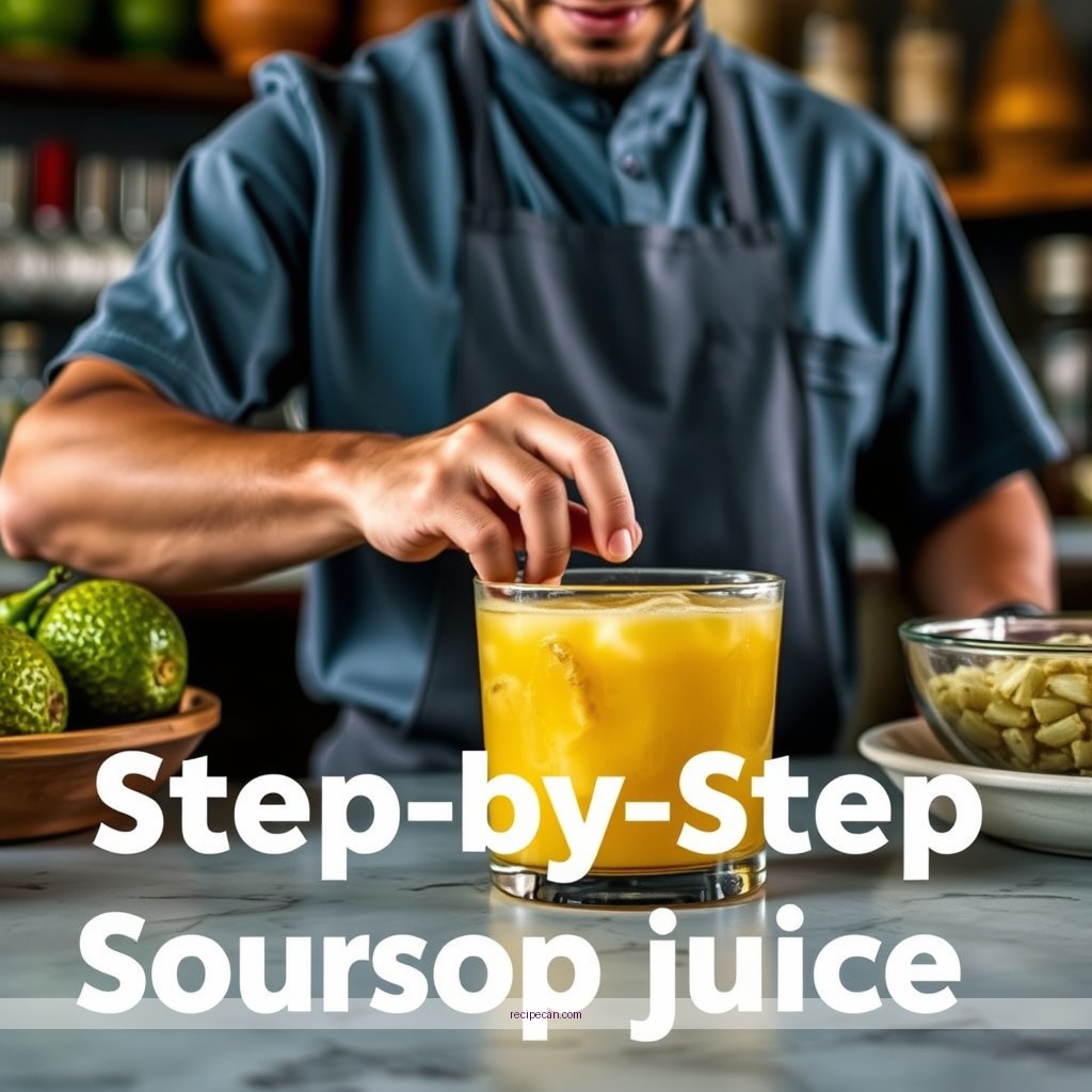Instructions - recipe soursop juice