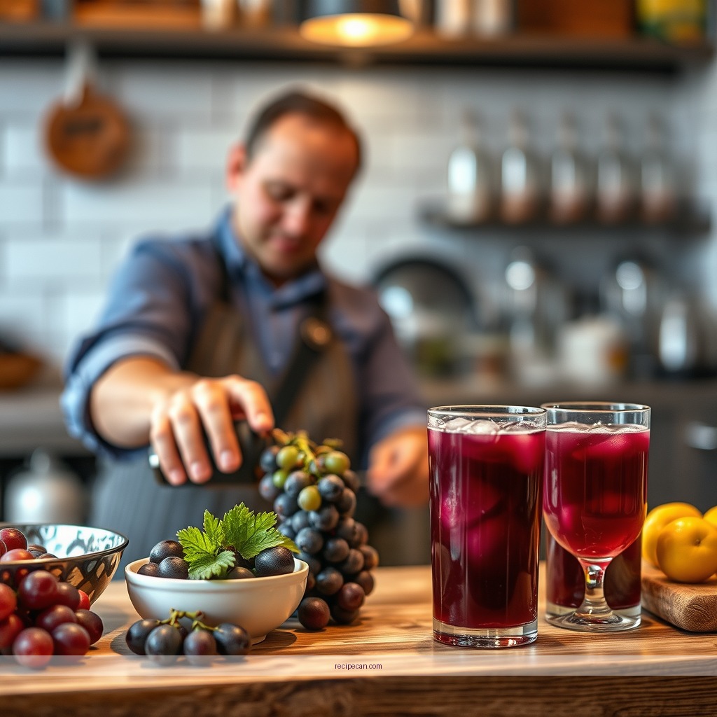 Instructions - recipes for grape juice