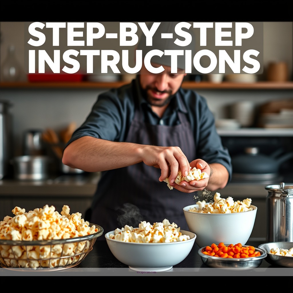 Instructions - seasoning recipes for popcorn