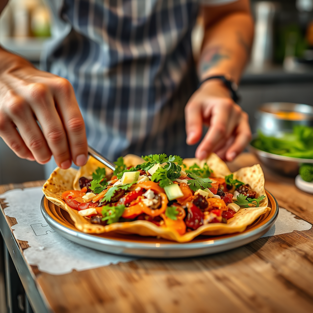 Instructions - veggie nachos recipe