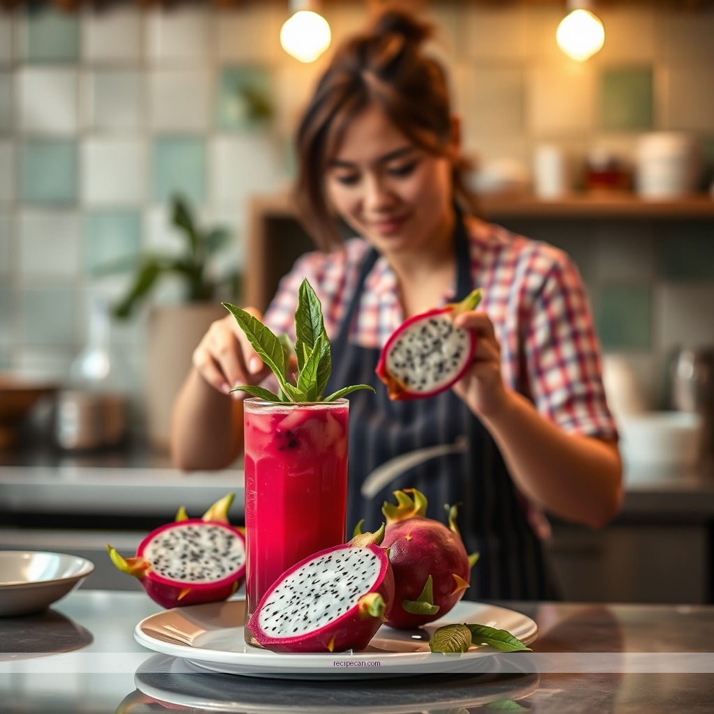 Instructions - dragon fruit juice recipe