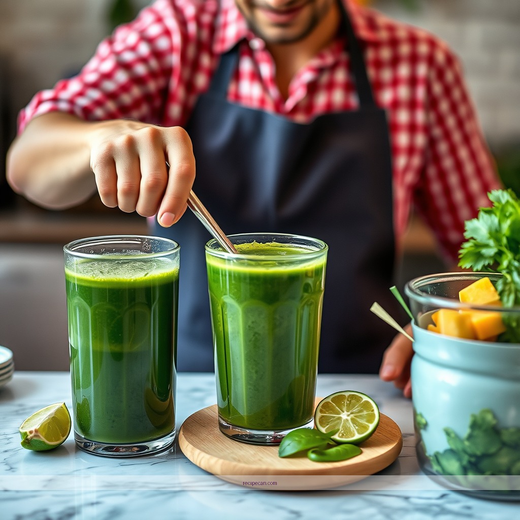 Instructions - green detox juice recipe